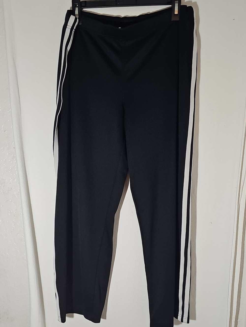 Prospirit Black Joggers with White Side Stripes